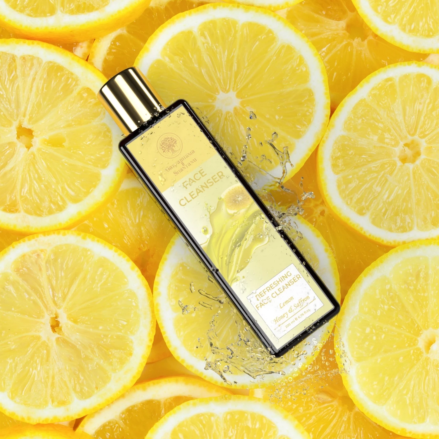 SCBV B2B Lemon Honey & Saffron Face Cleanser (200ml)-12 Pcs.